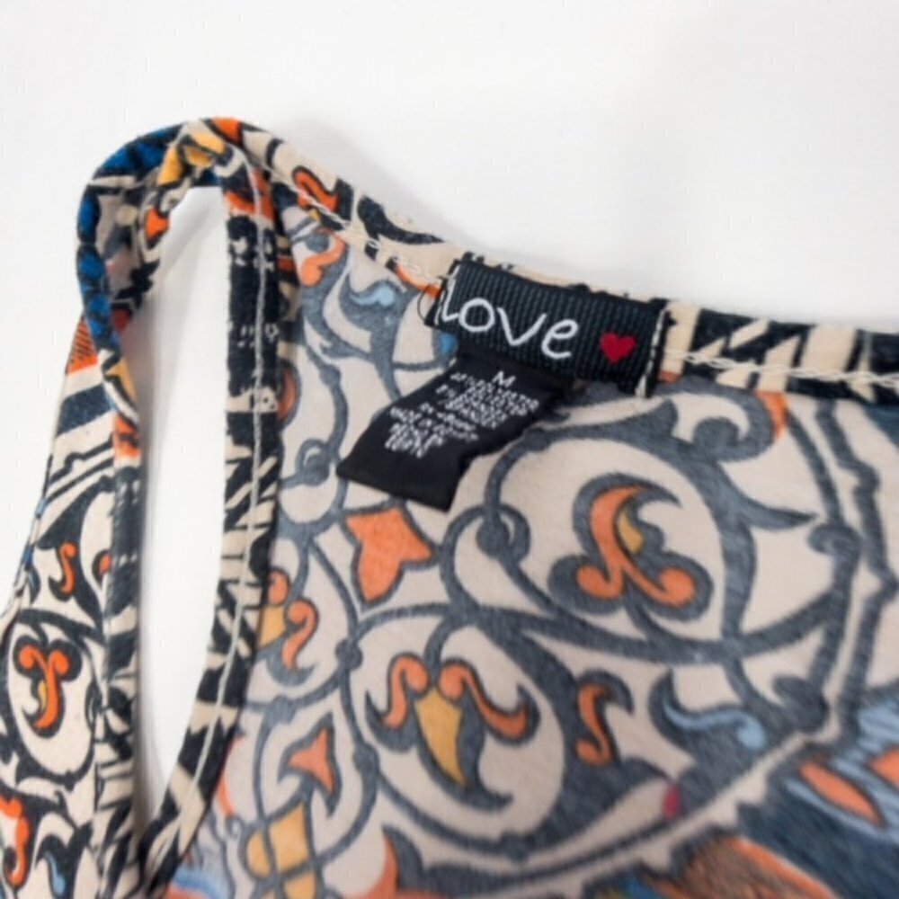 Love Multicolor Racerback Tank Maxi Dress, Size: M - Picture 4 of 7
